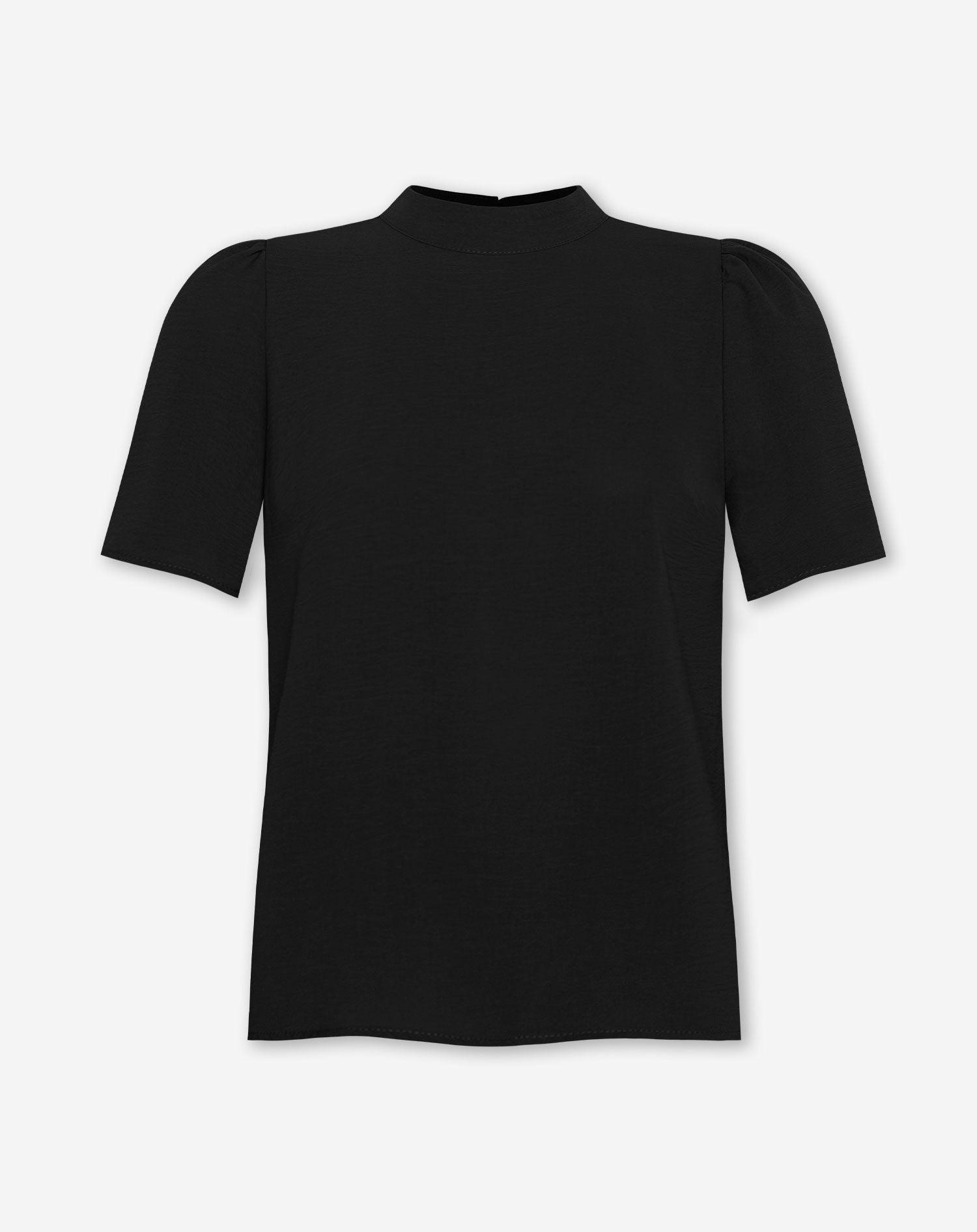 SHORT SLEEVE TOP ZWART