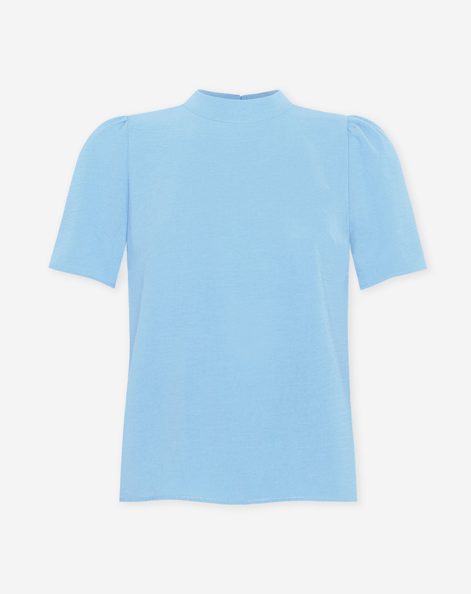 SHORT SLEEVE TOP LICHTBLAUW
