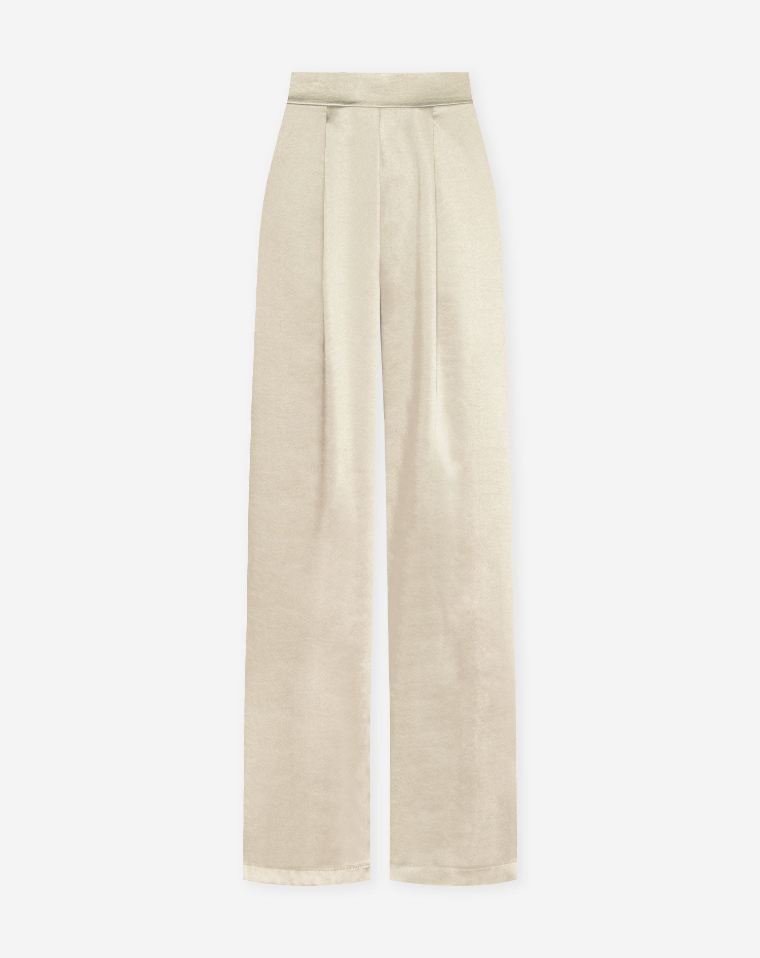 SATIN PANTALON BEIGE