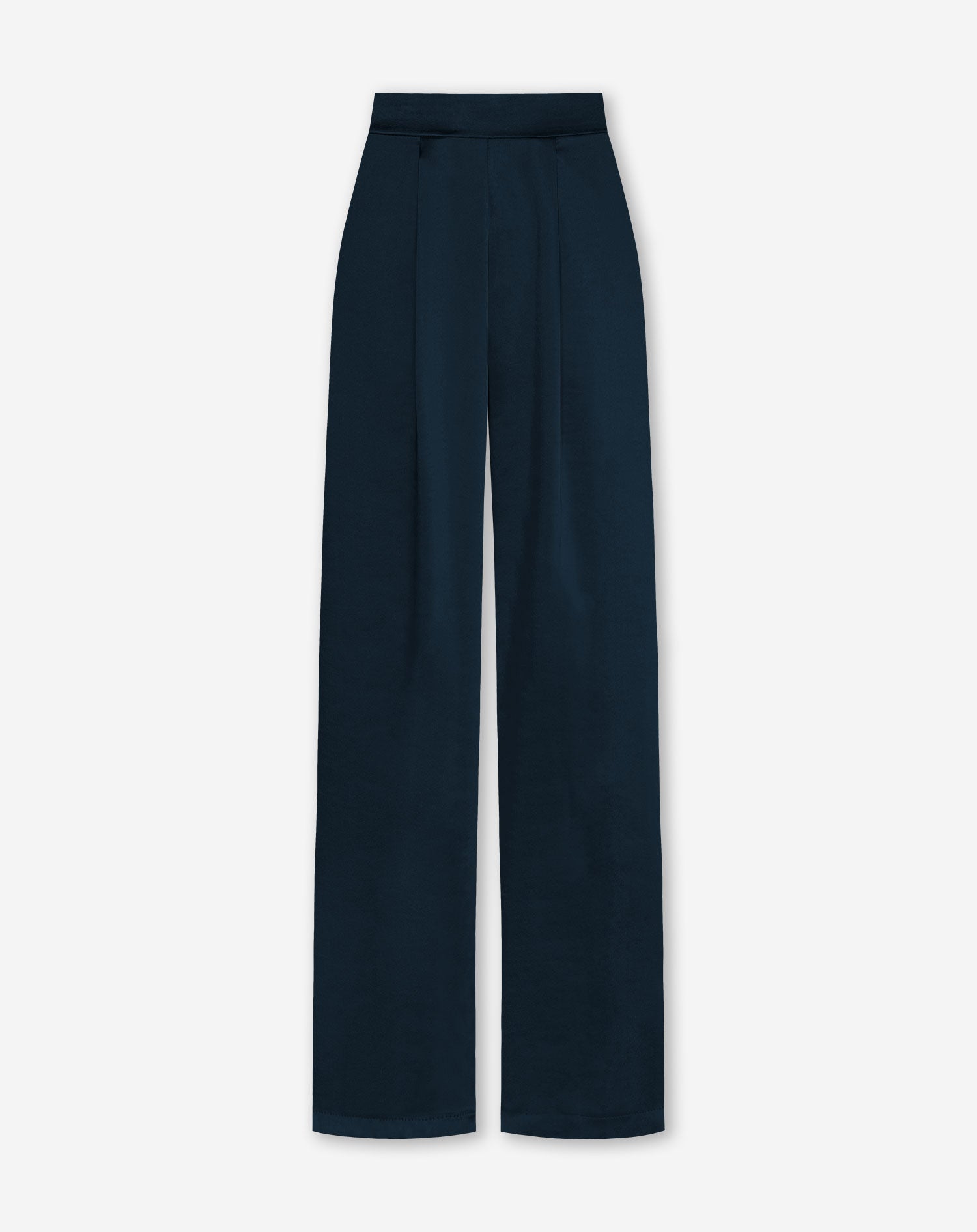 SATIN PANTALON MARINEBLAUW