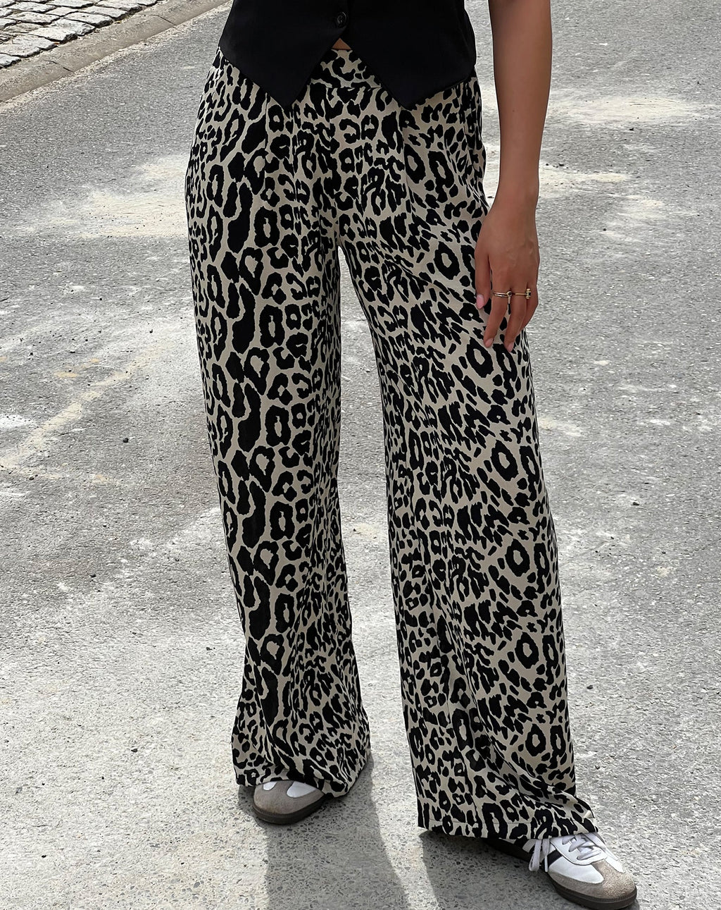 LEOPARD PANTALON BEIGE