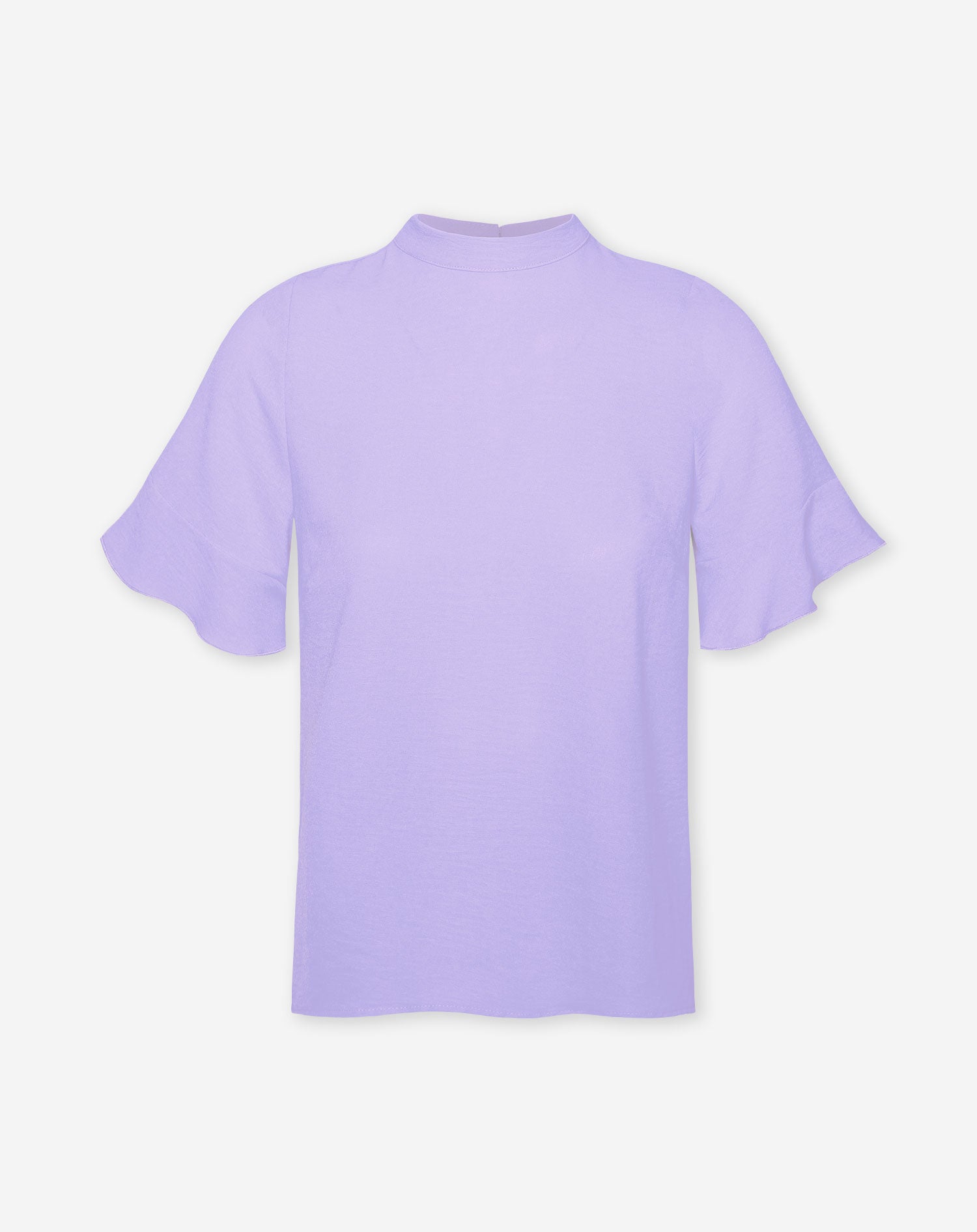 RUFFLE TOP LILA