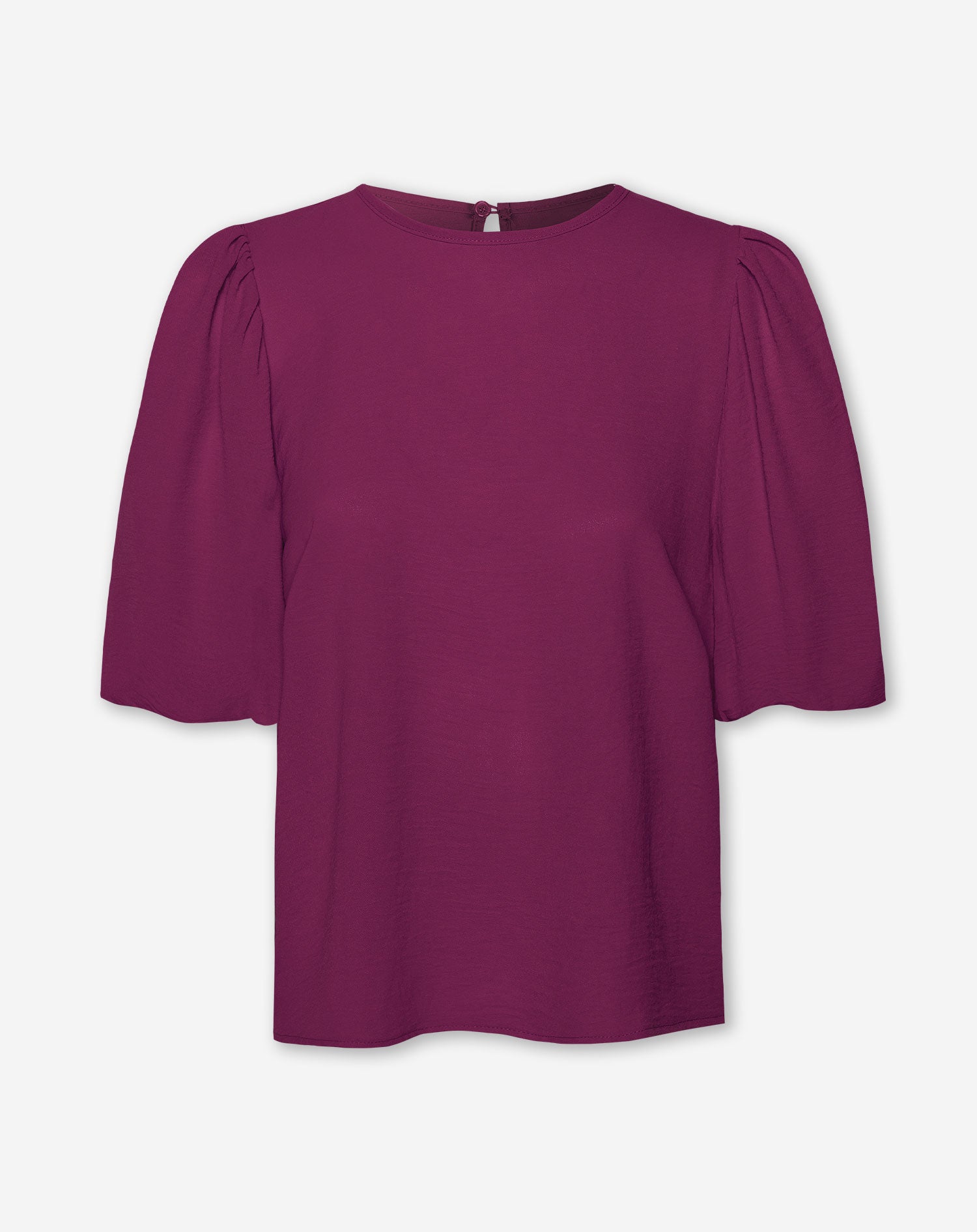 PUFF SLEEVE TOP CHERRY