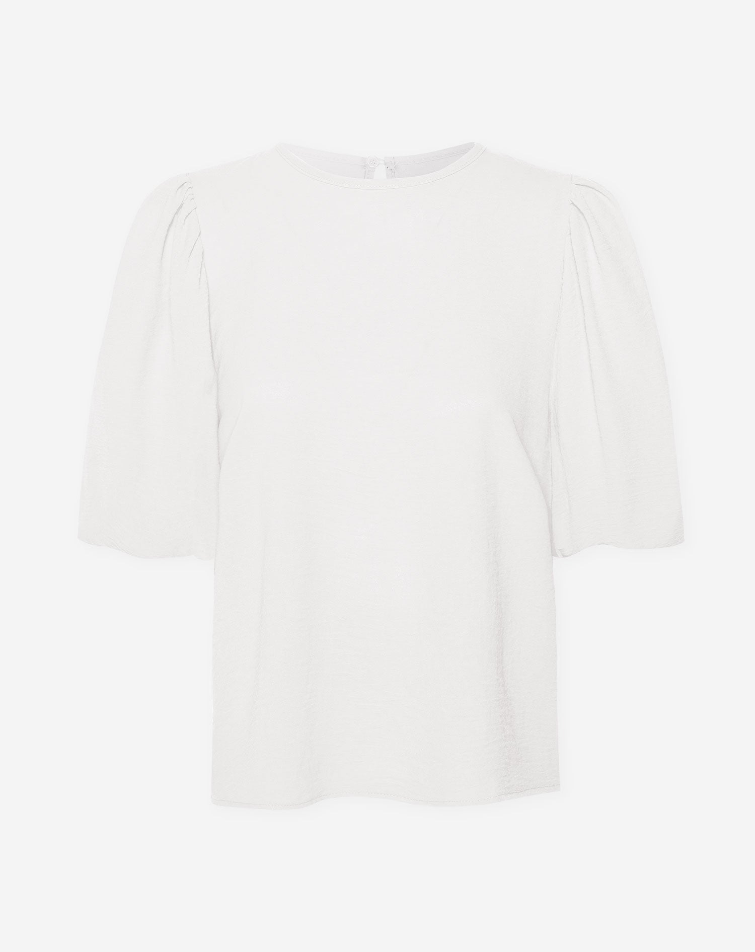 PUFF SLEEVE TOP CRÈME