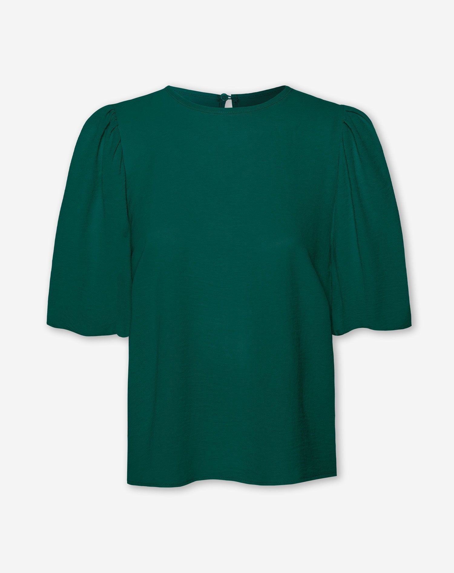 PUFF SLEEVE TOP GROEN