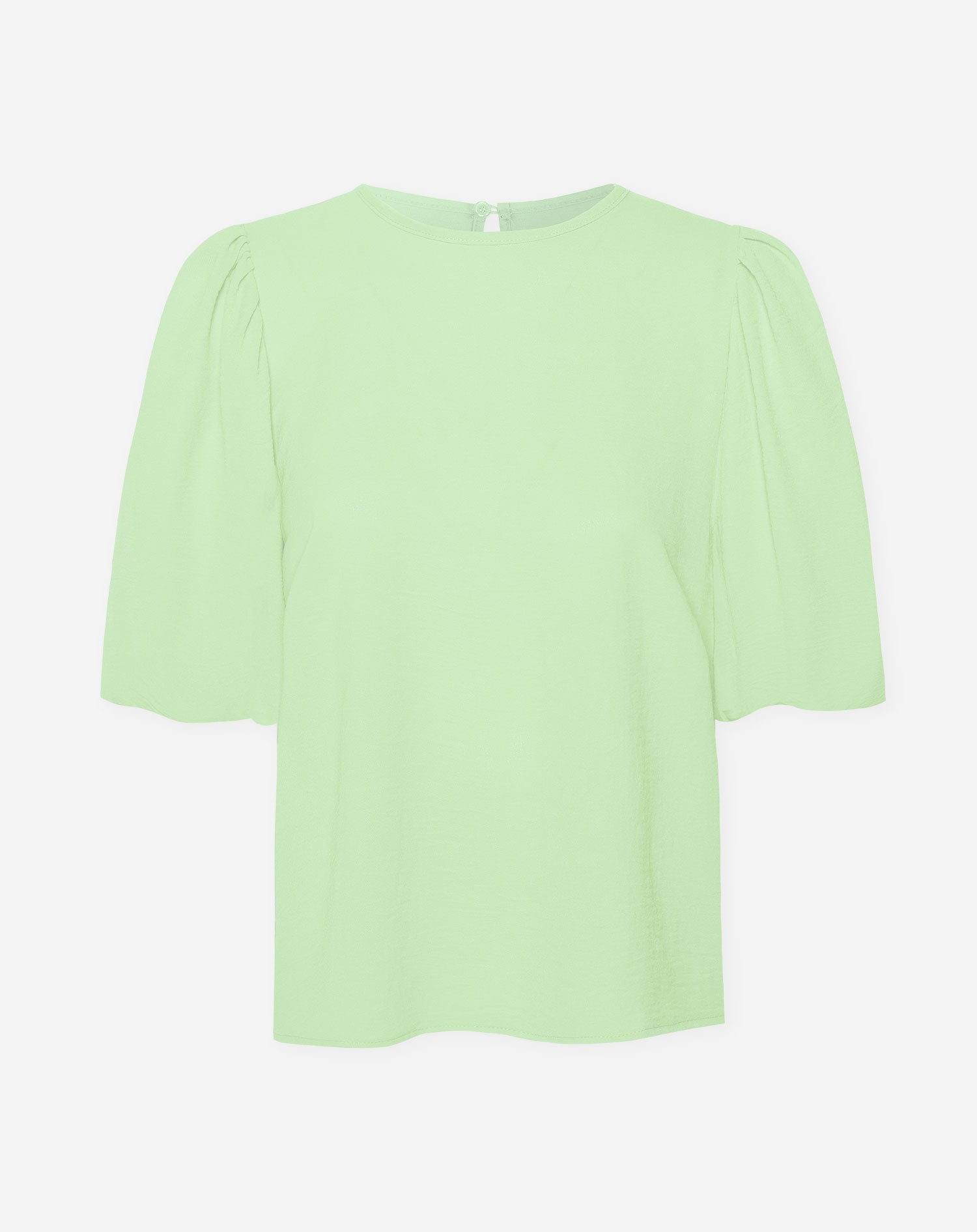 PUFF SLEEVE TOP PISTACHE