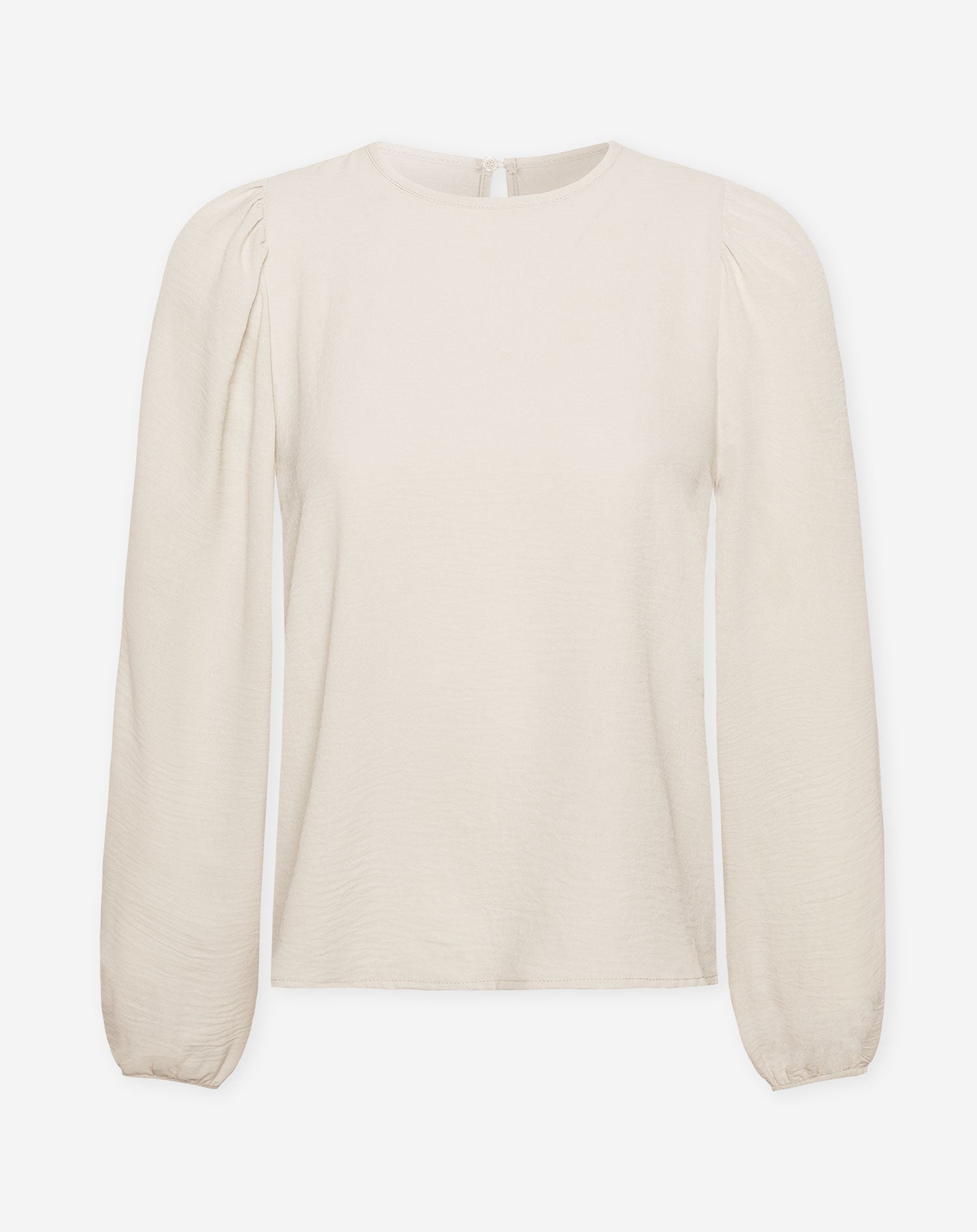 PUFF LONG SLEEVE TOP BEIGE