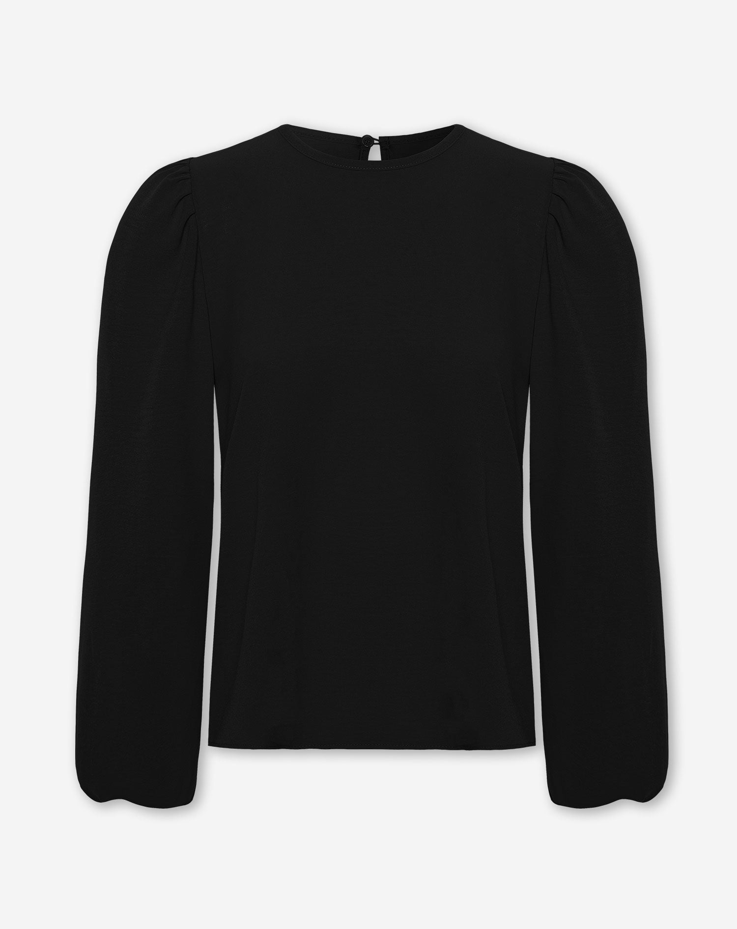 PUFF LONG SLEEVE TOP ZWART