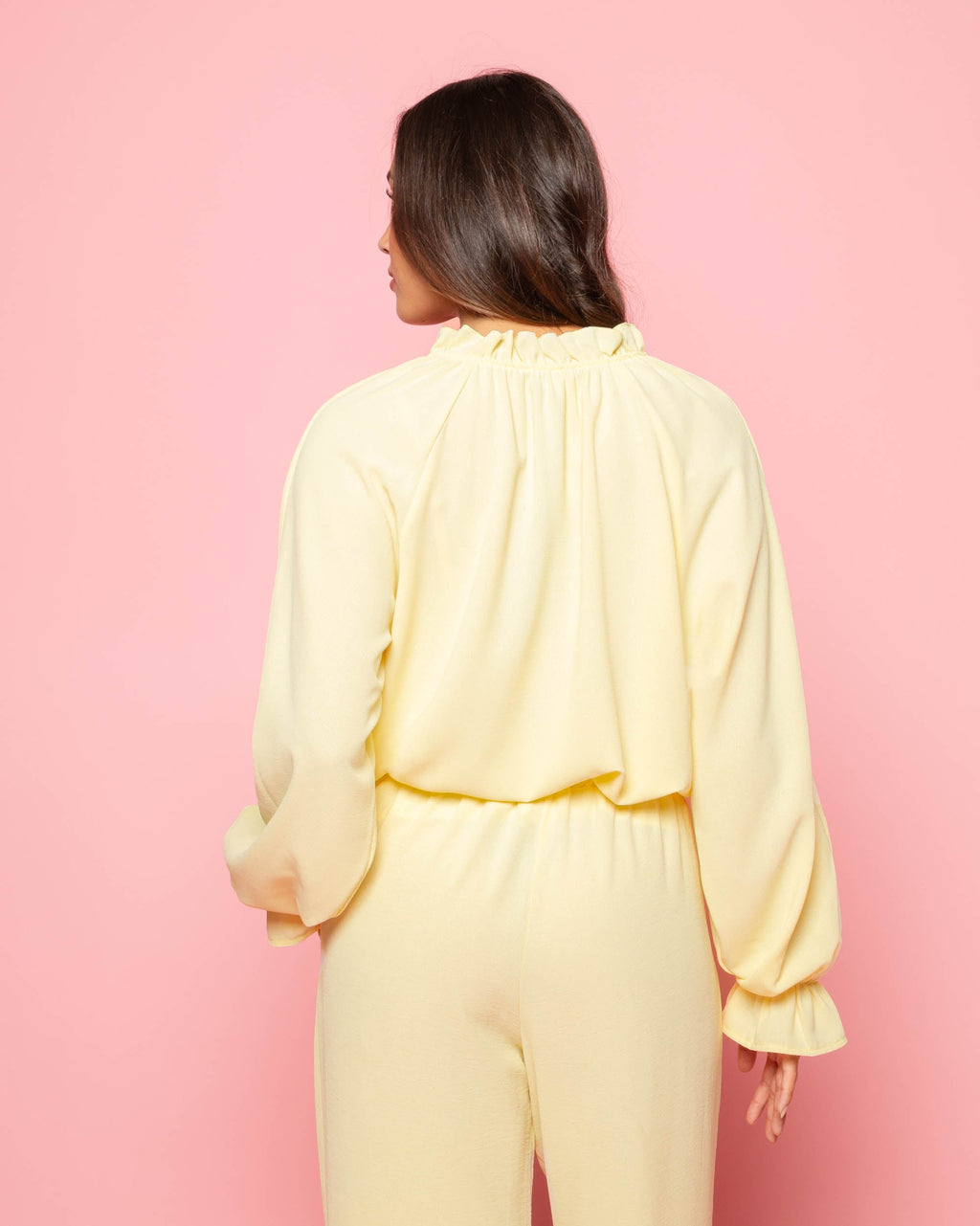 RUFFLE CORD TOP BOTERGEEL