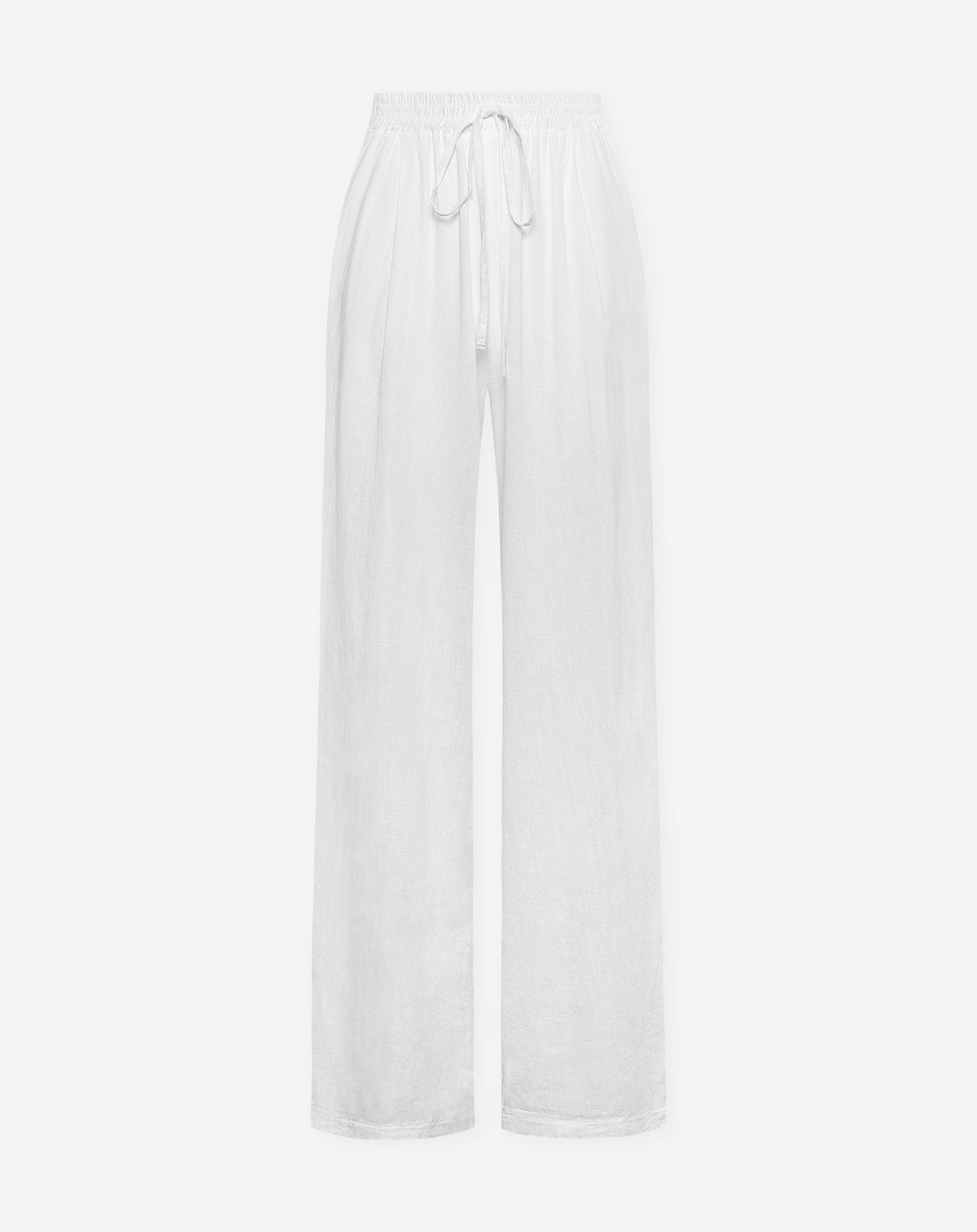 LINEN WIDE LEG PANTS WIT