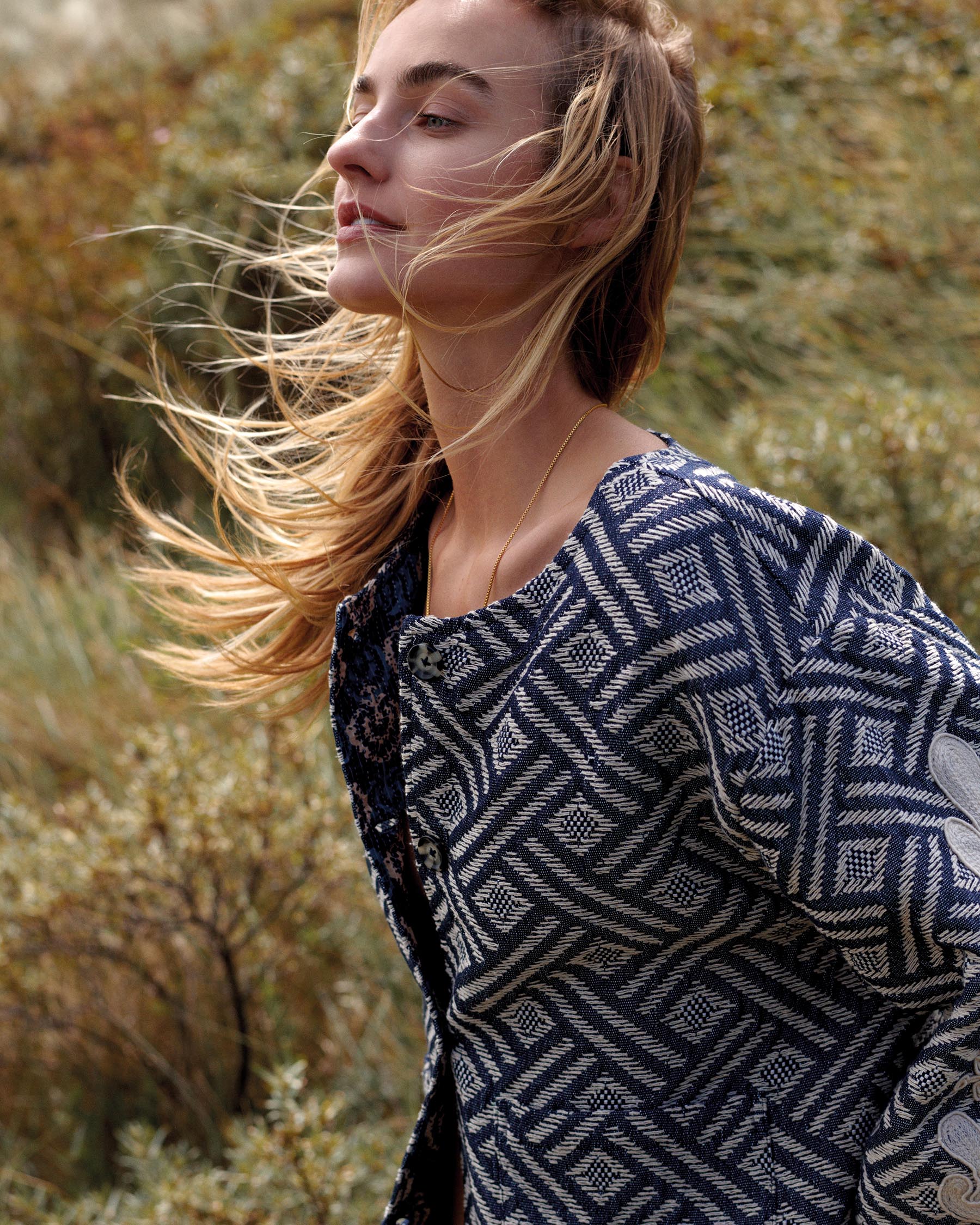 Reversible jasje met borduur