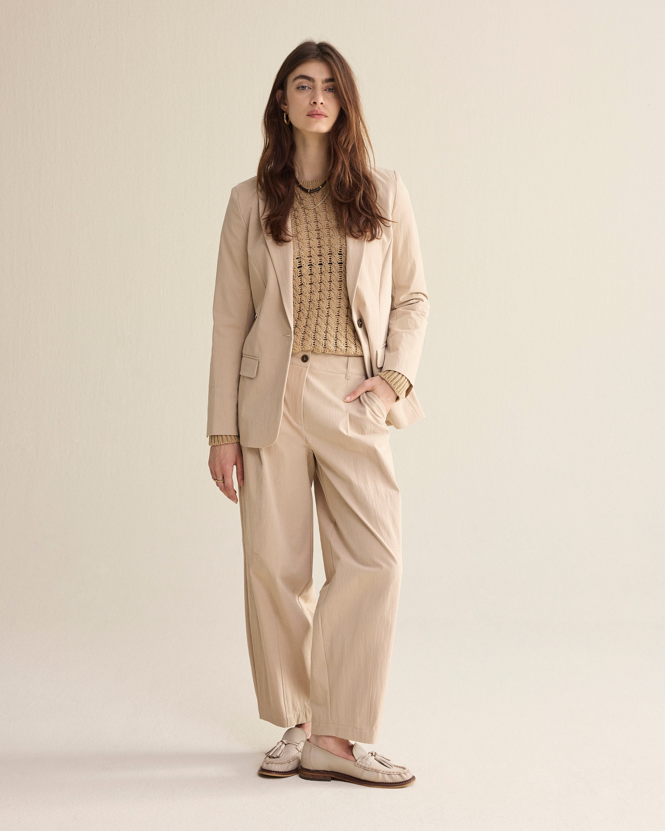 Bestseller getailleerde blazer katoenblend