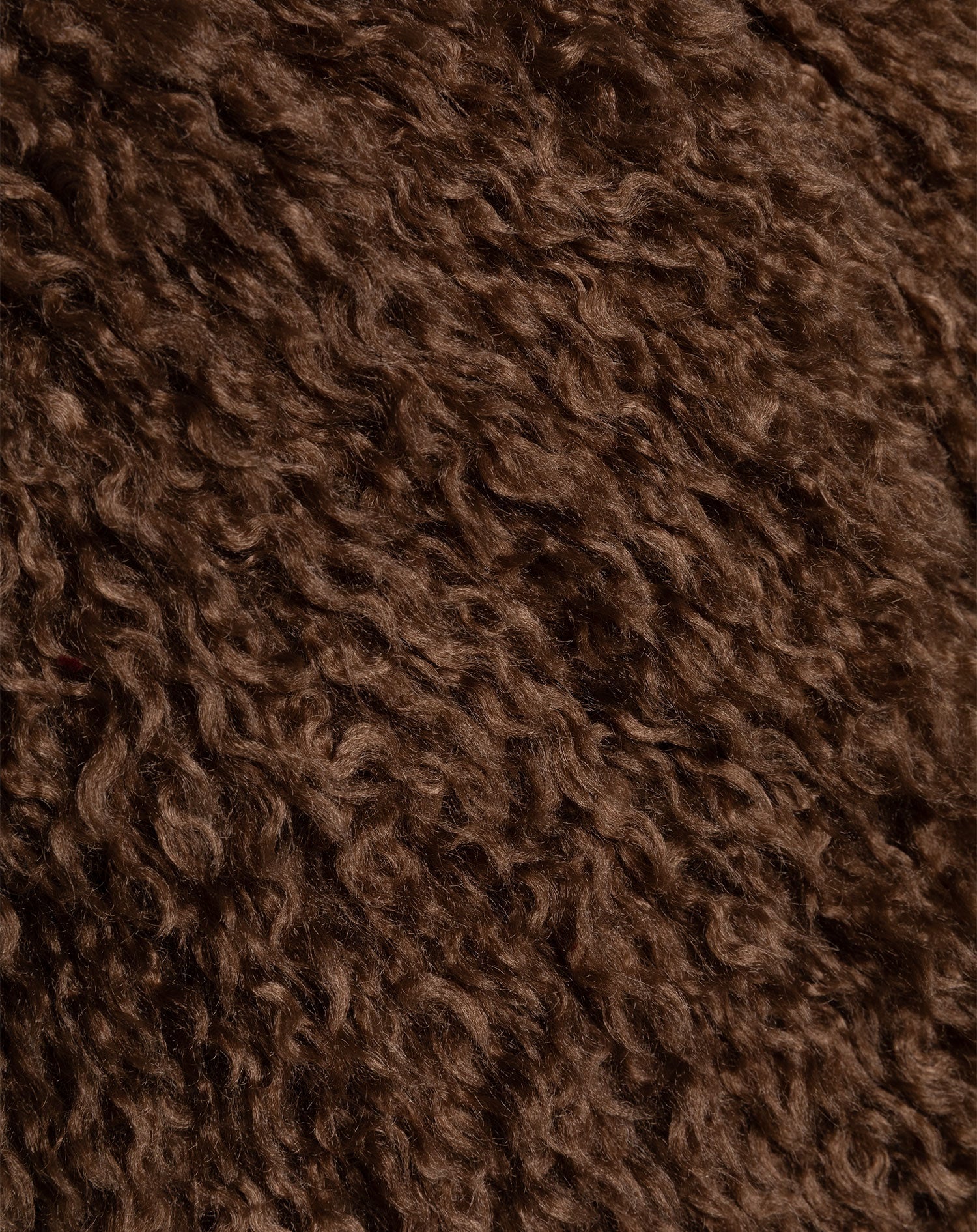 HAIRY GILET BRUIN