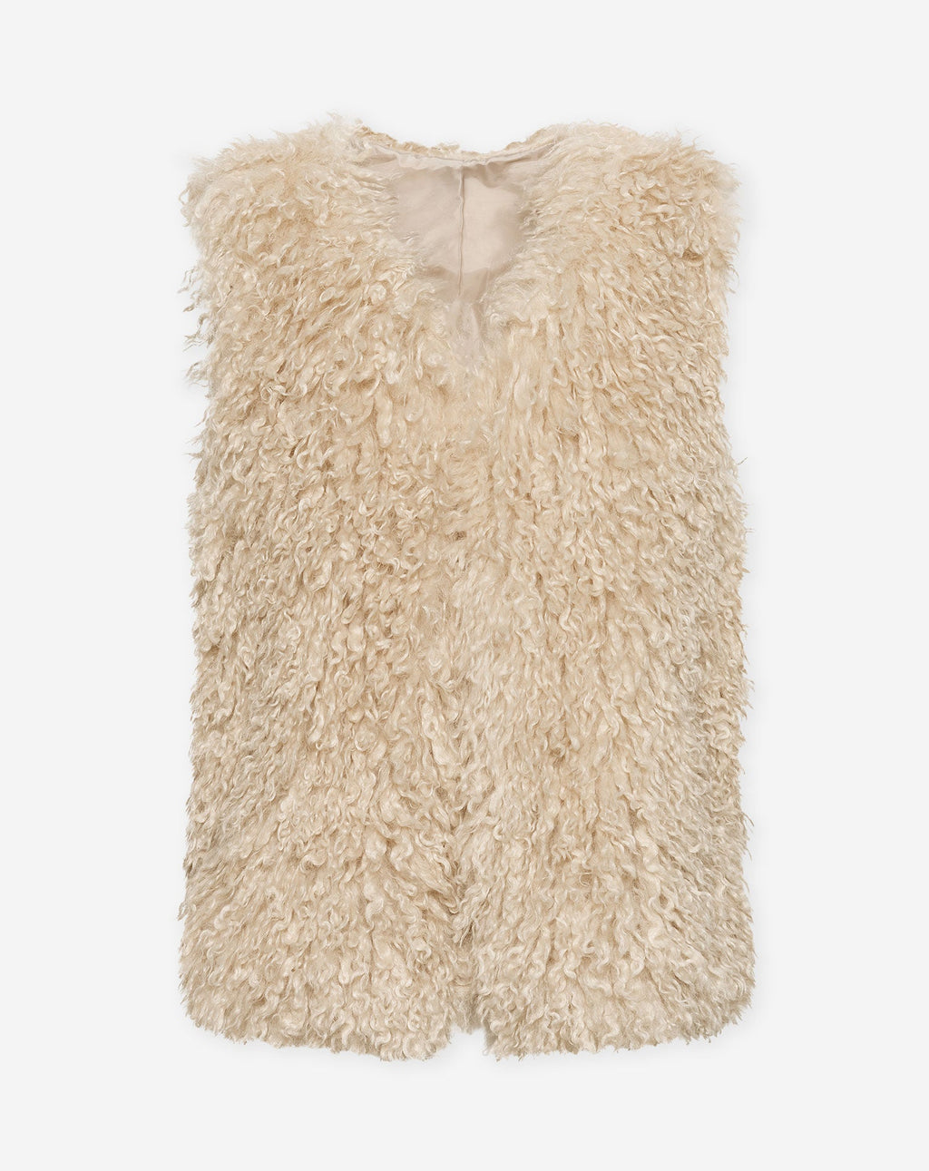 AUBREY HAIRY GILET ZAND