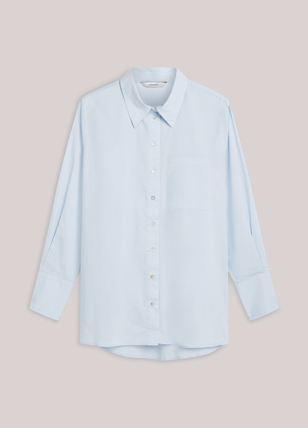Overhemdblouse crispy poplin