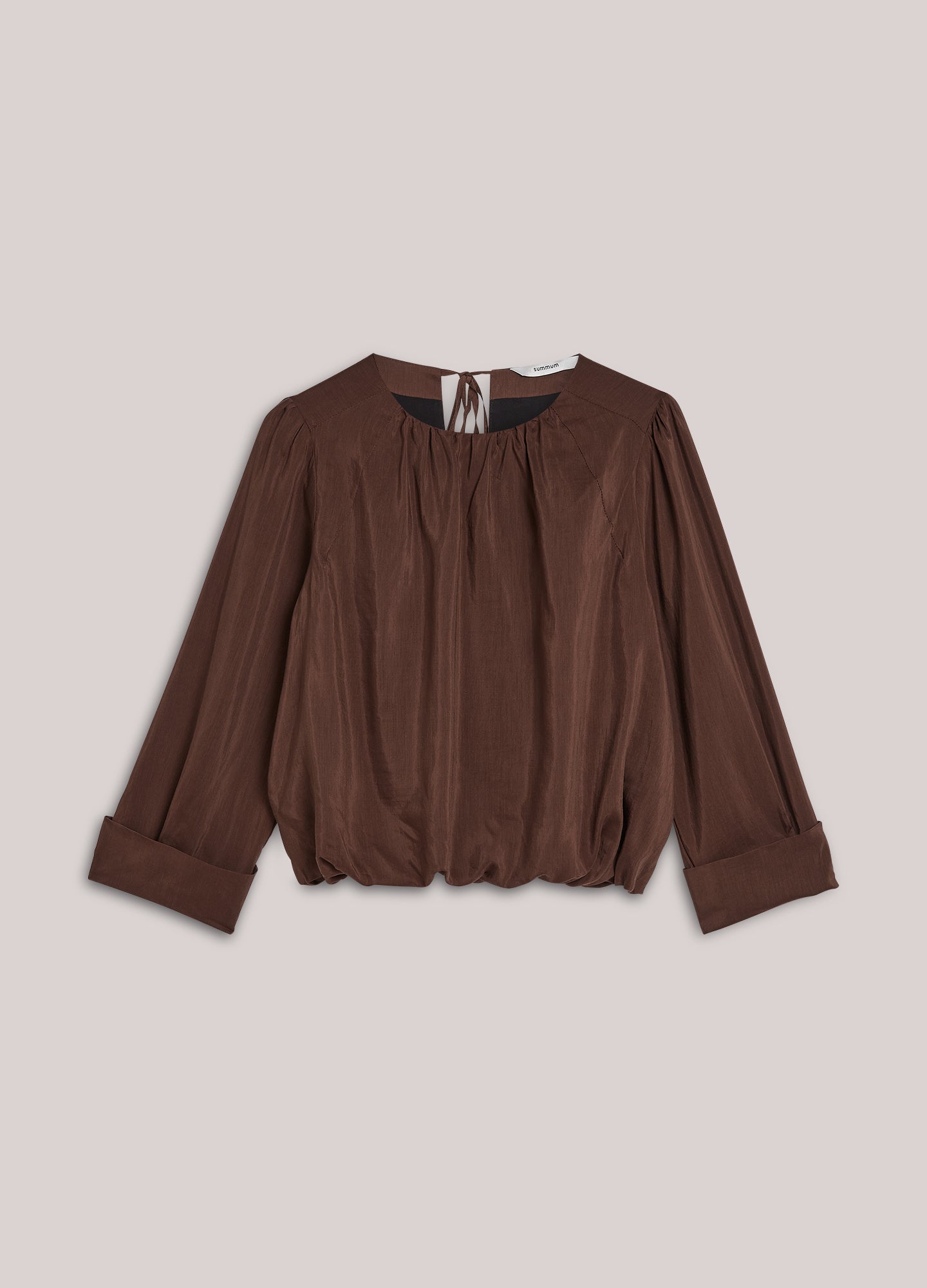 Geplooide top met glans