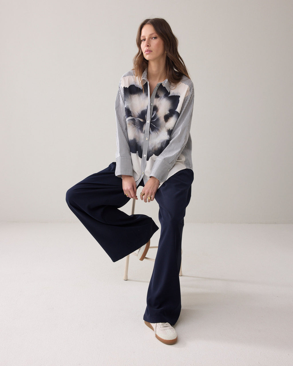 Overhemdblouse printmix