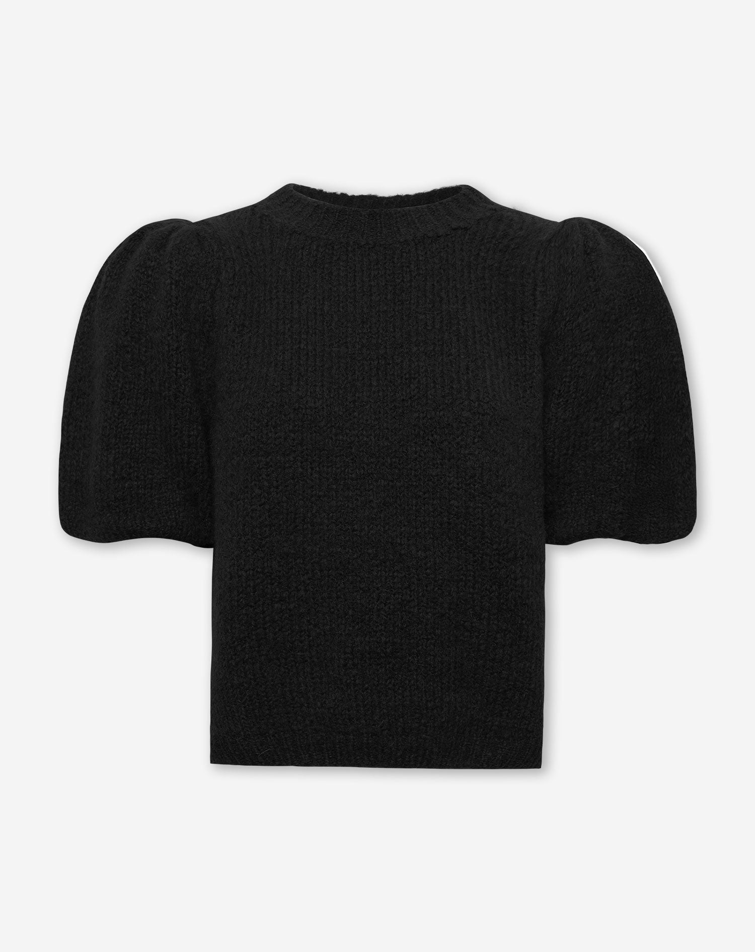 PUFF SLEEVE KNIT ZWART