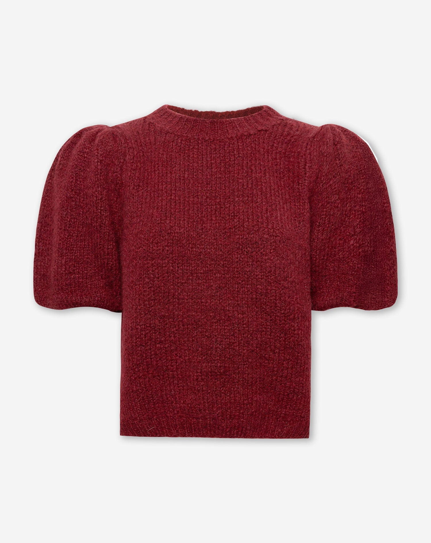 PUFF SLEEVE KNIT BORDEAUX