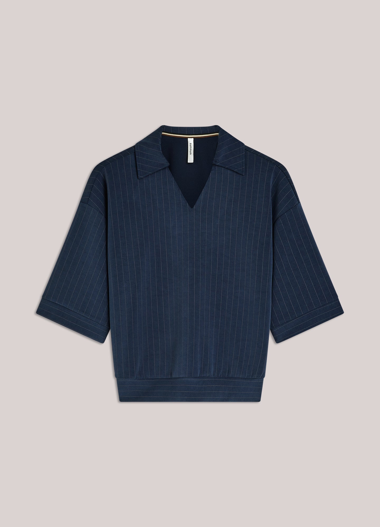 Pinstripe polo soft scuba