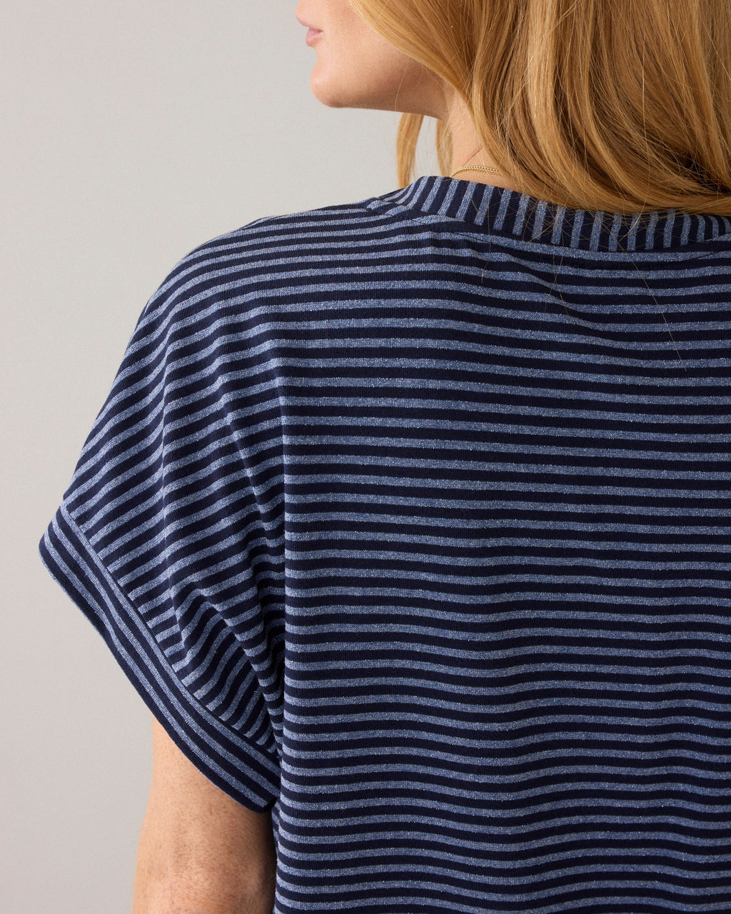 Two-tone top van Italiaanse stof