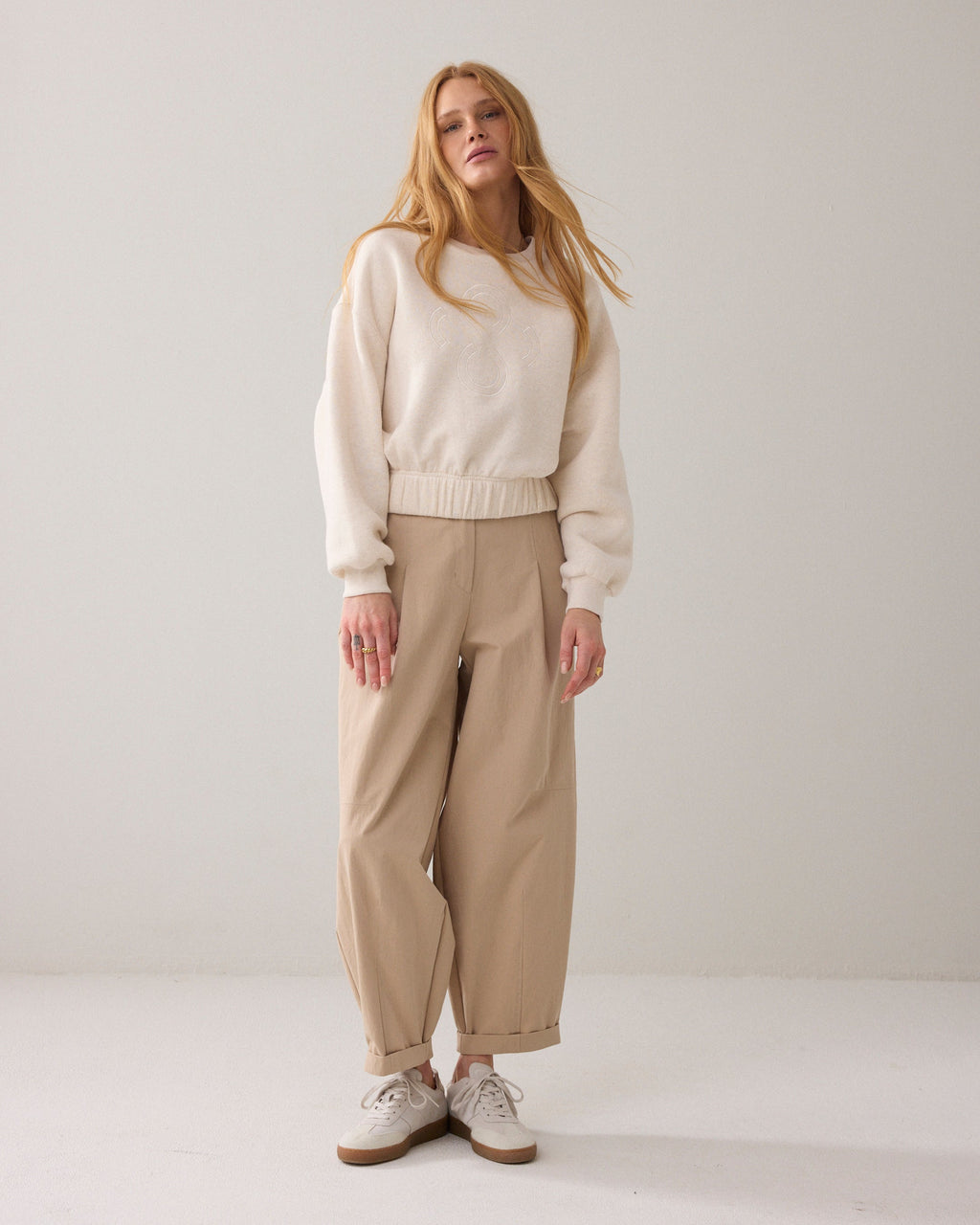 Cropped boxy sweater