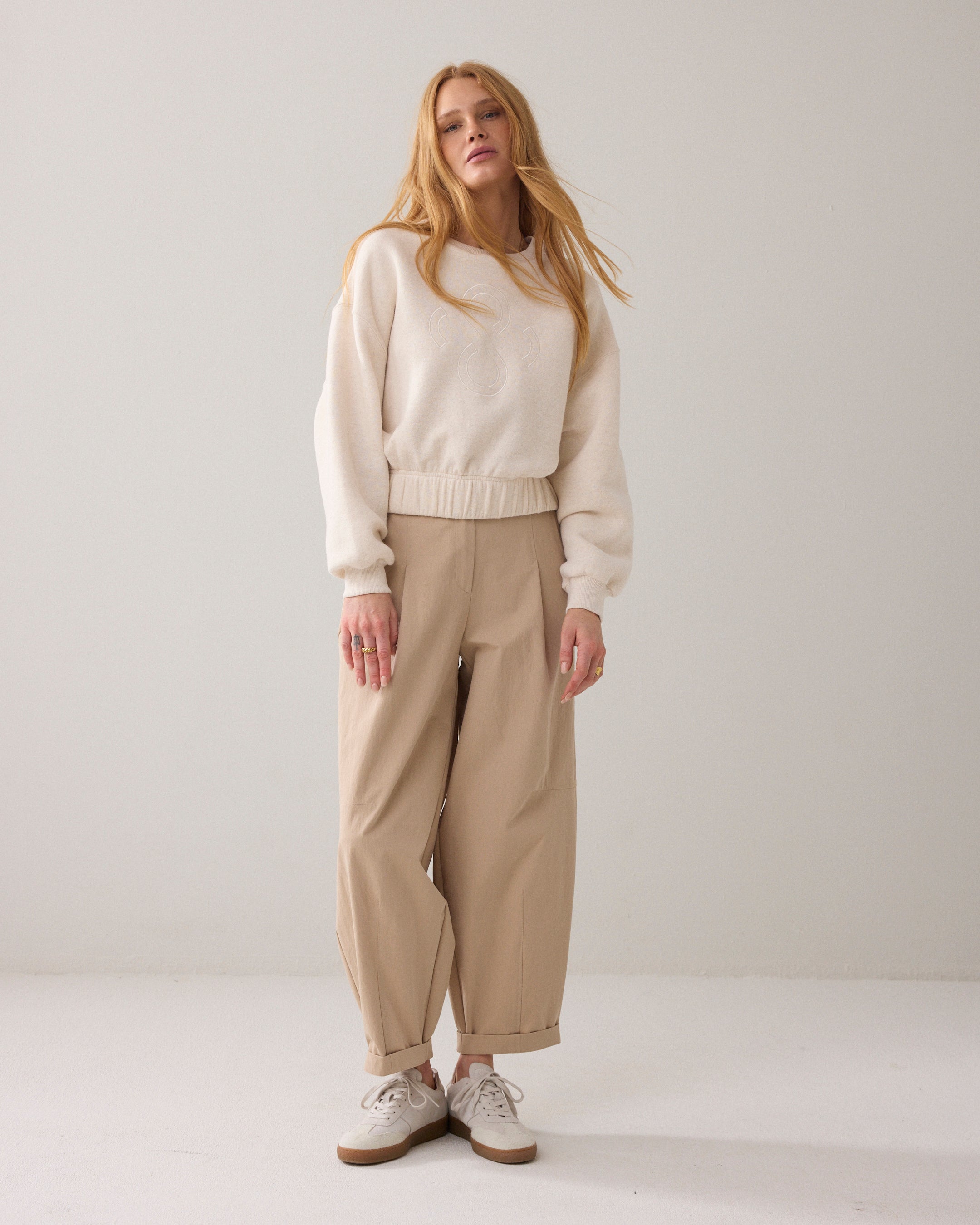 Cropped boxy sweater