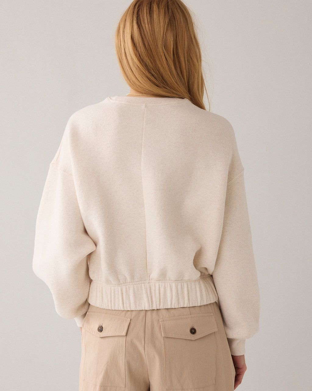 Cropped boxy sweater