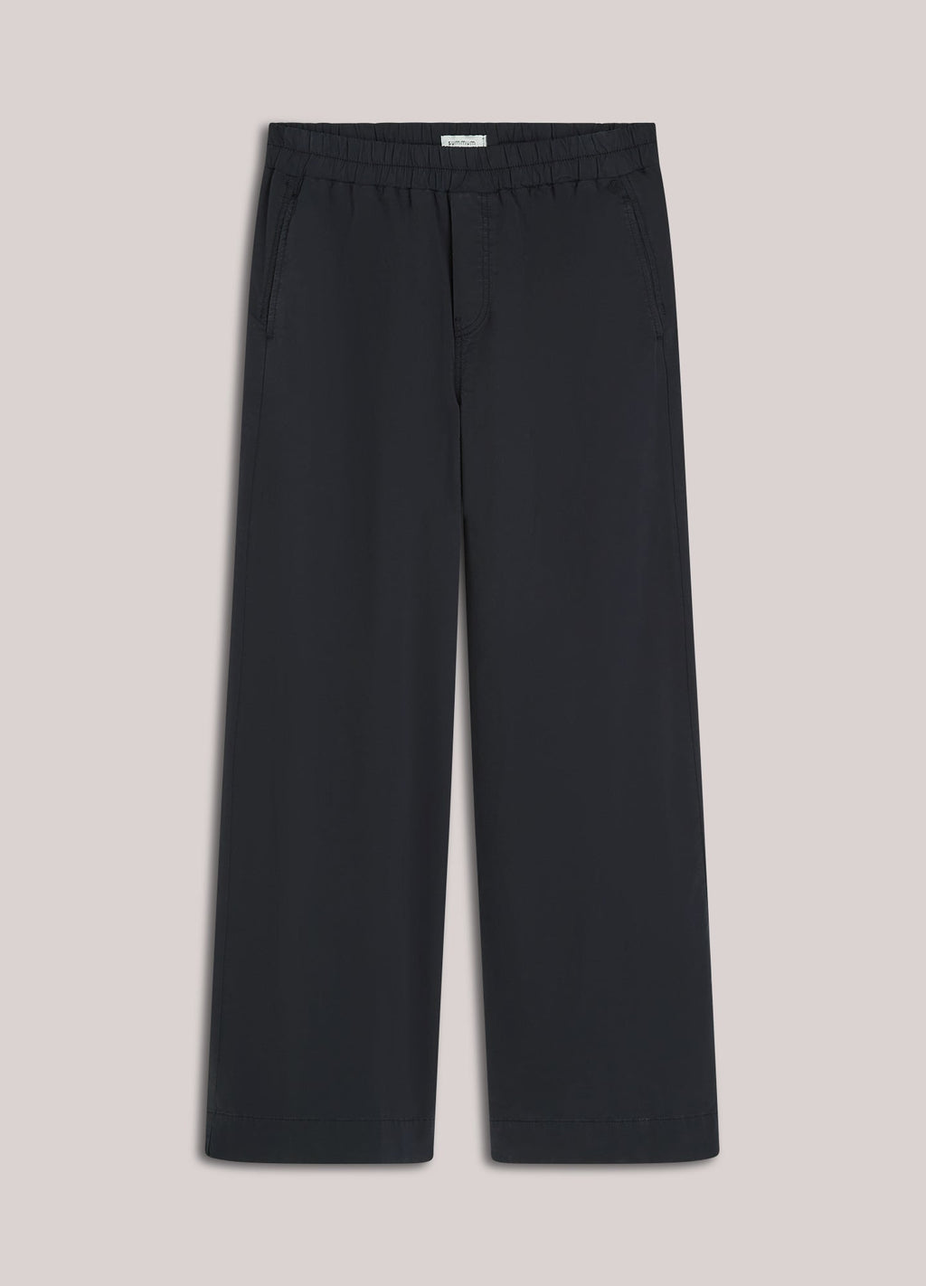 Zachte broek met wijde pijpen