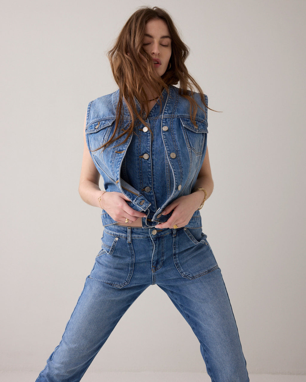 Tapered jeans stonewash