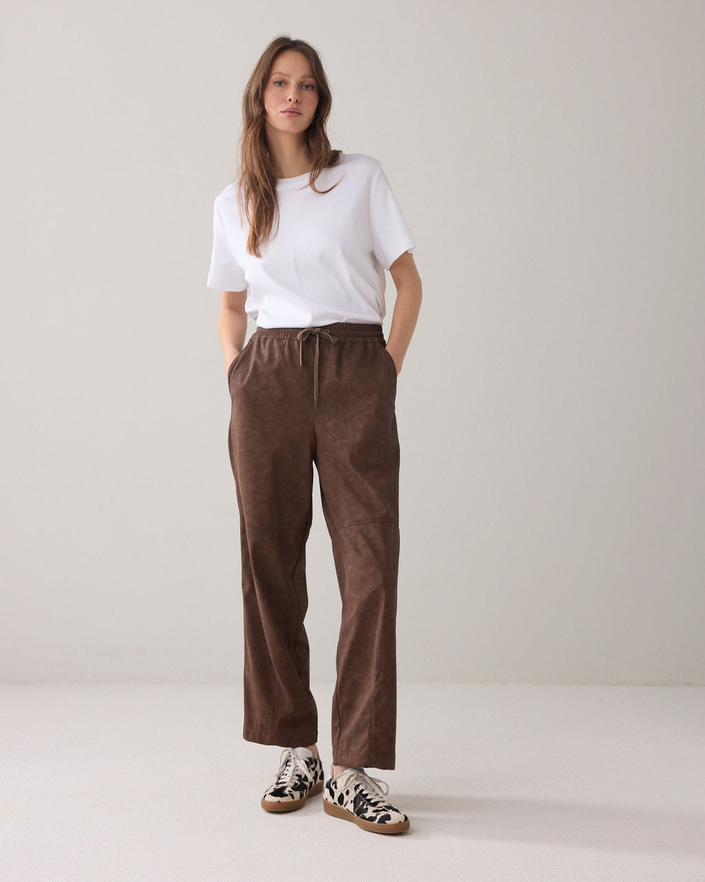 Suèdine broek