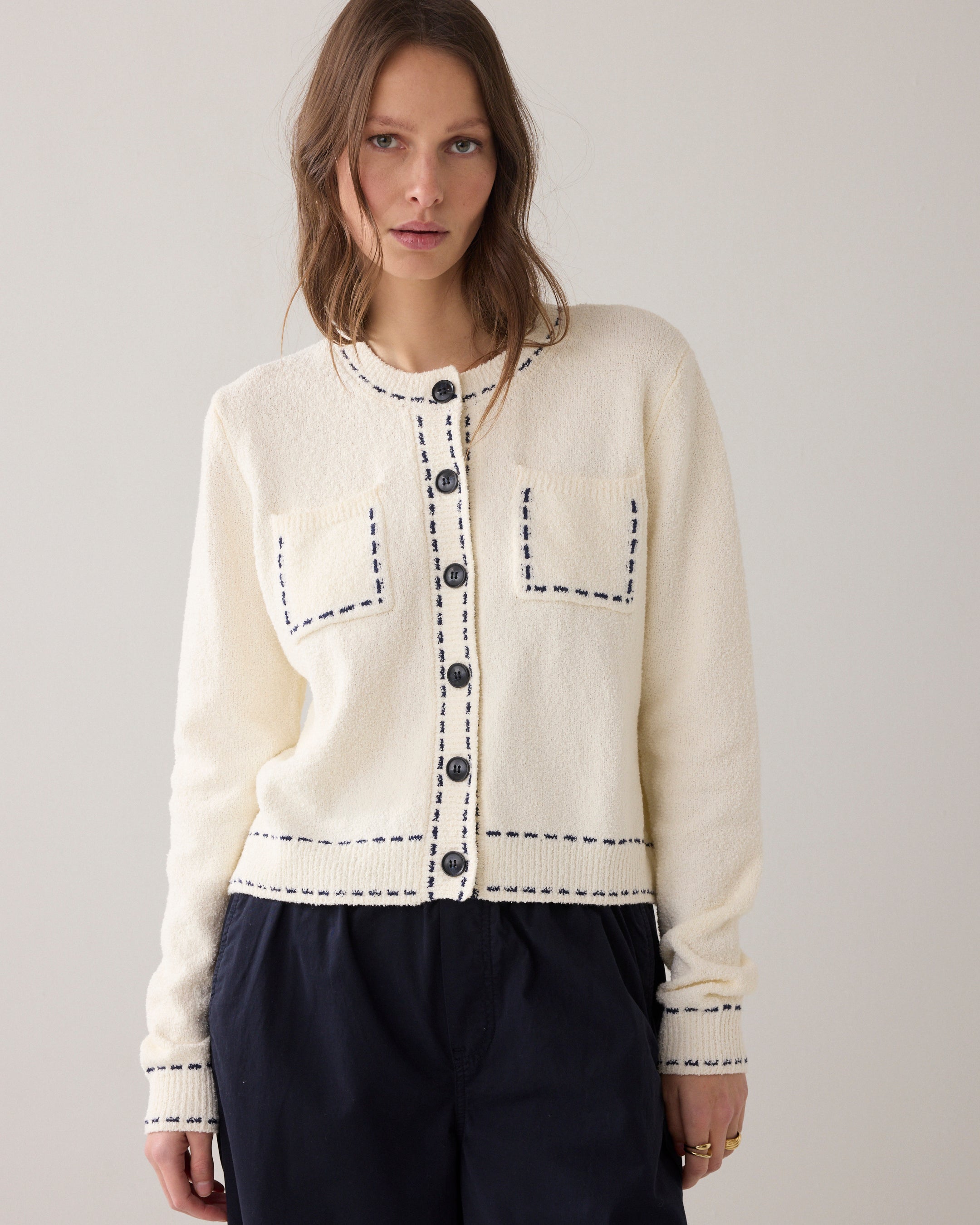 Kort vest katoenblend