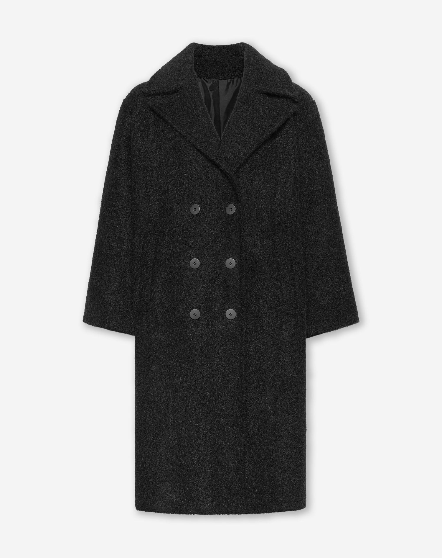 LONG COAT ZWART