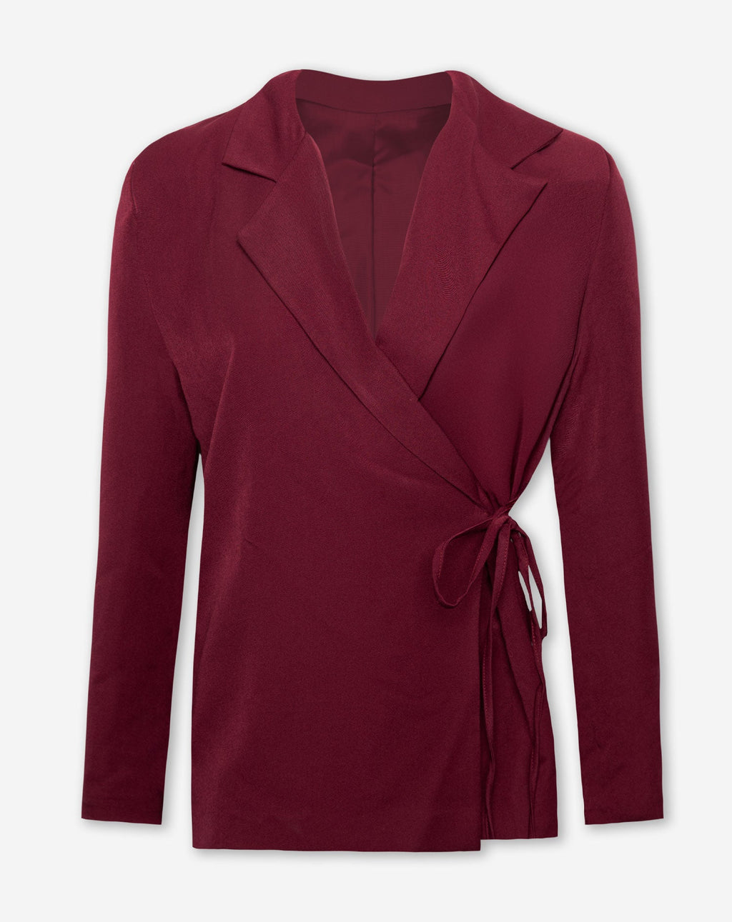 WRAP UP BLAZER BURGUNDY