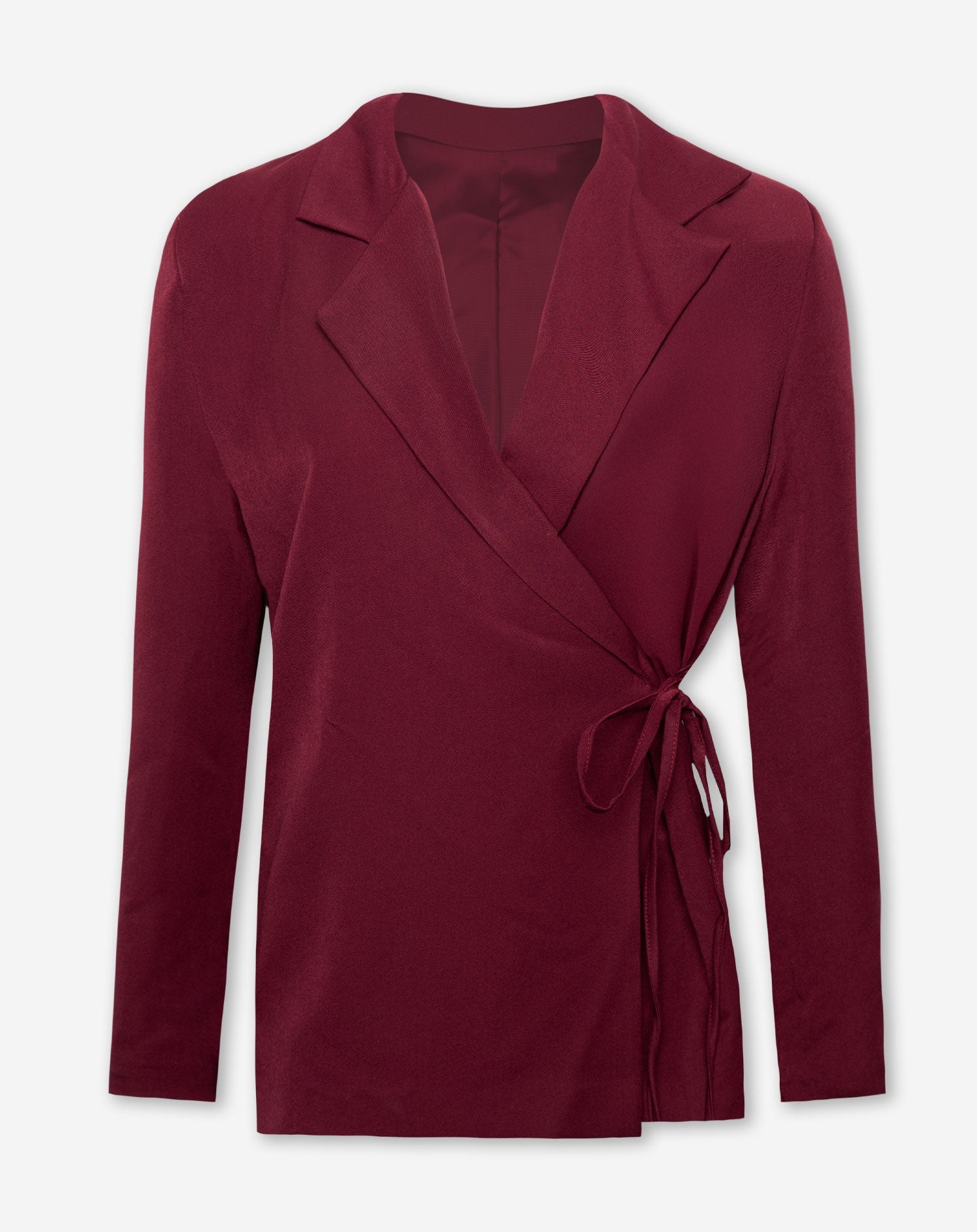WRAP UP BLAZER BURGUNDY