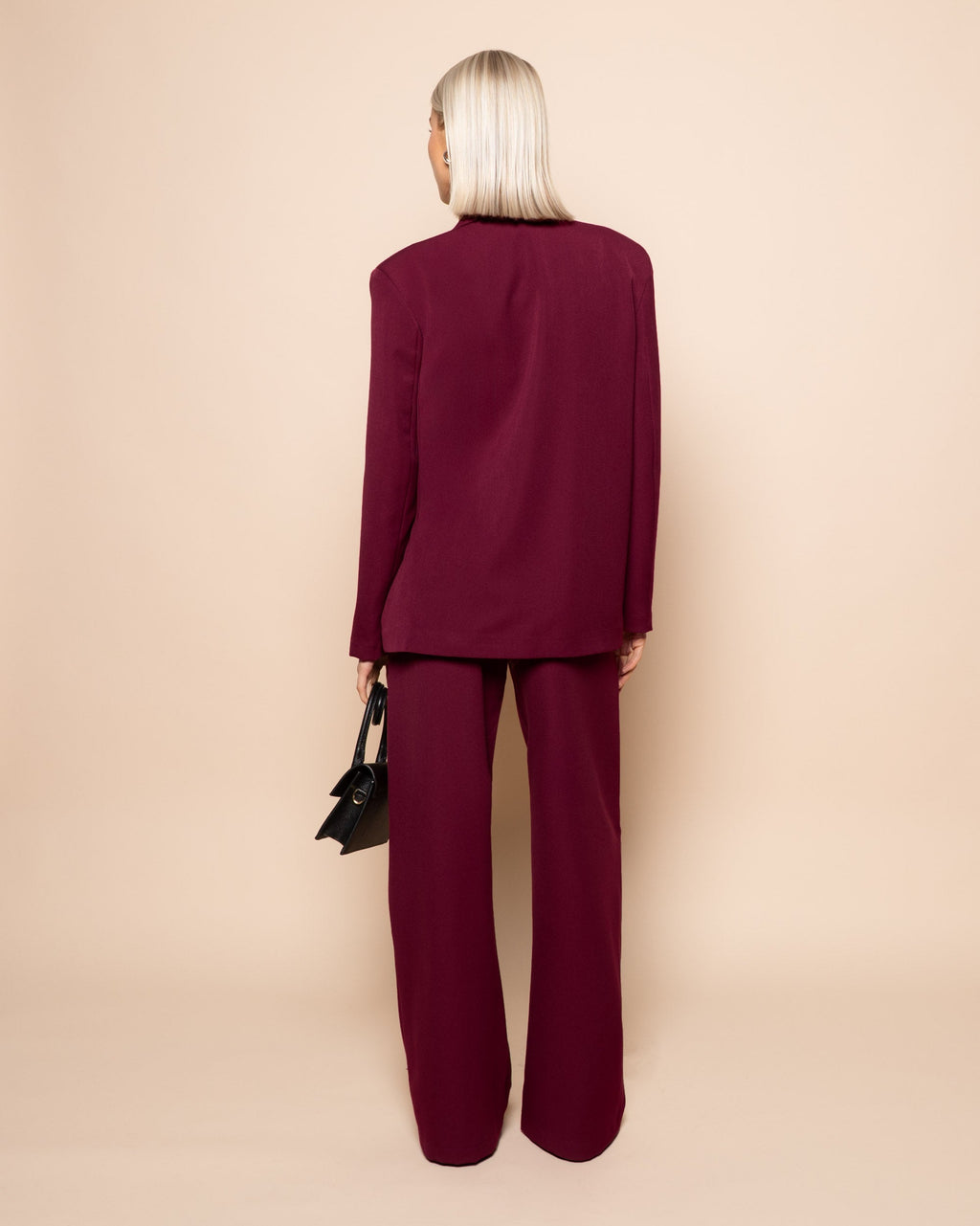 WRAP UP BLAZER BURGUNDY