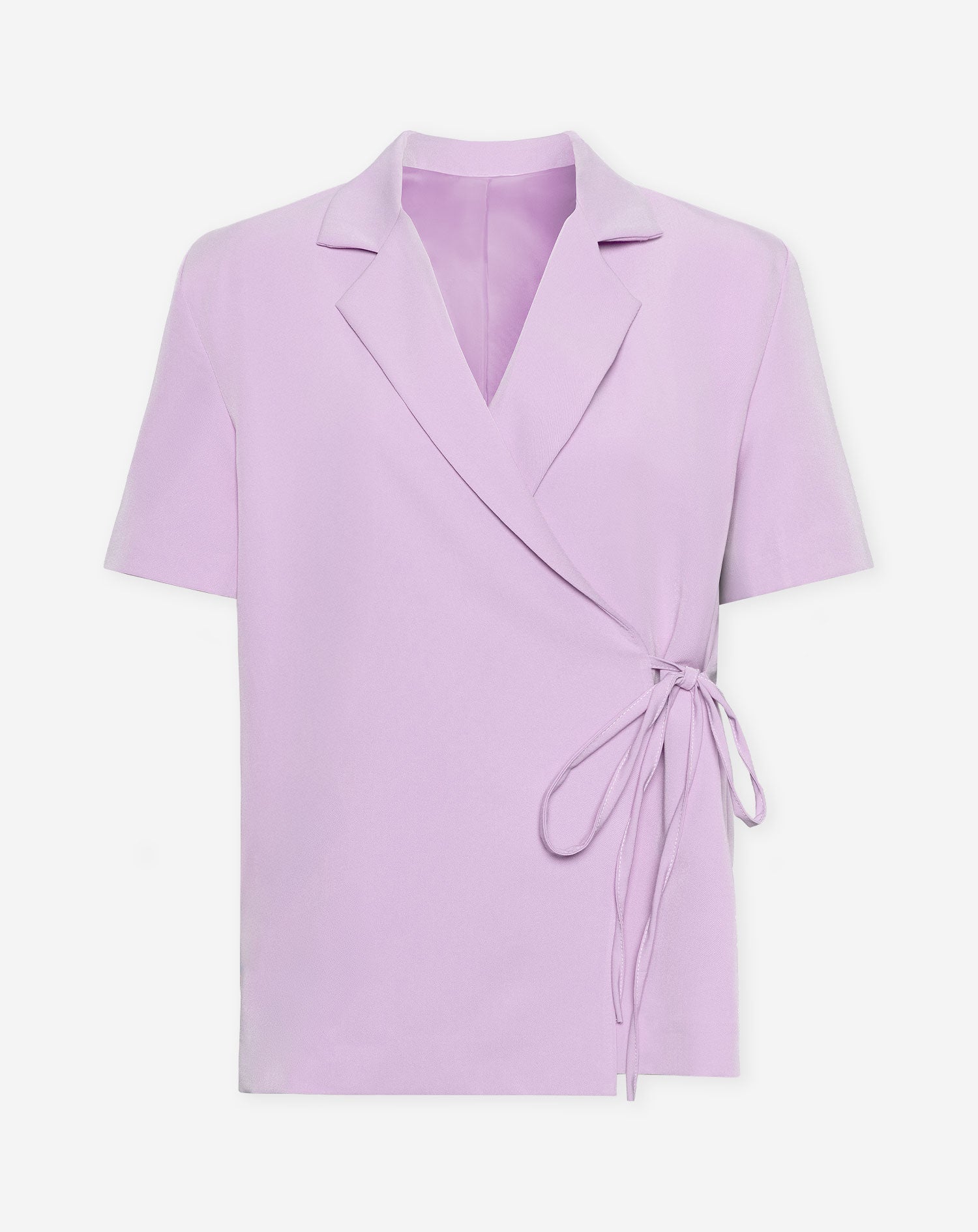 WRAP UP SHORT SLEEVE BLAZER LILA