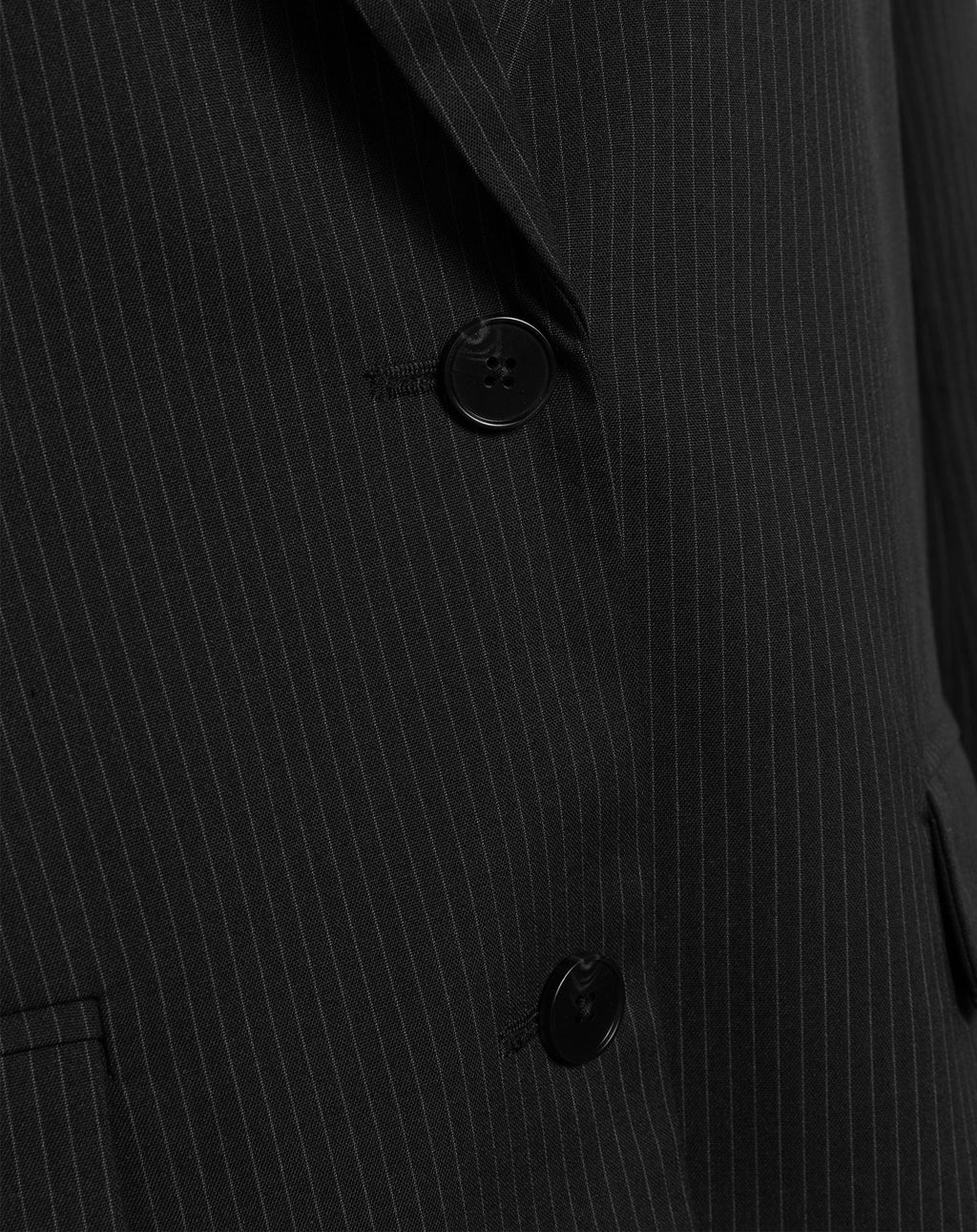 PINSTRIPE OVERSIZED BLAZER ZWART