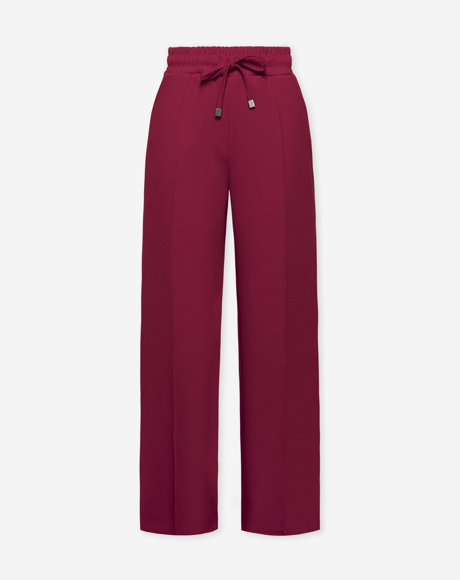 SCUBA PINTUCK PANTS BURGUNDY