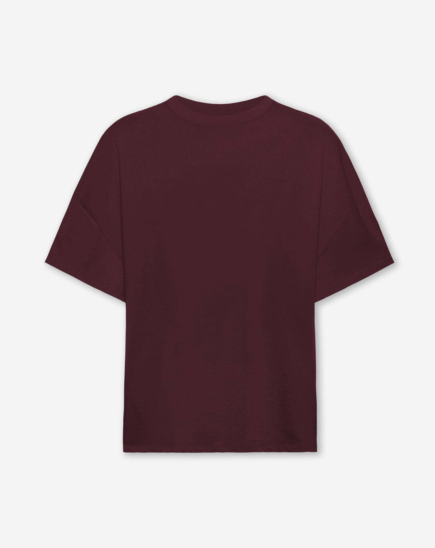 BASIC OVERSIZED T-SHIRT DONKER BURGUNDY