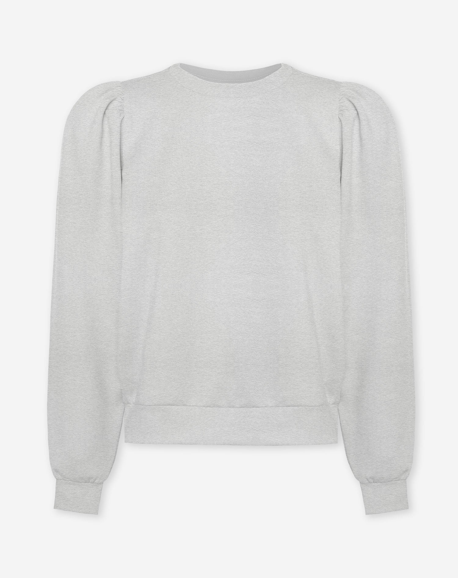 SCUBA PUFF SLEEVE SWEATER LICHTGRIJS